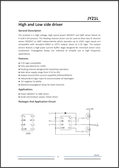 High and Low side driver IC